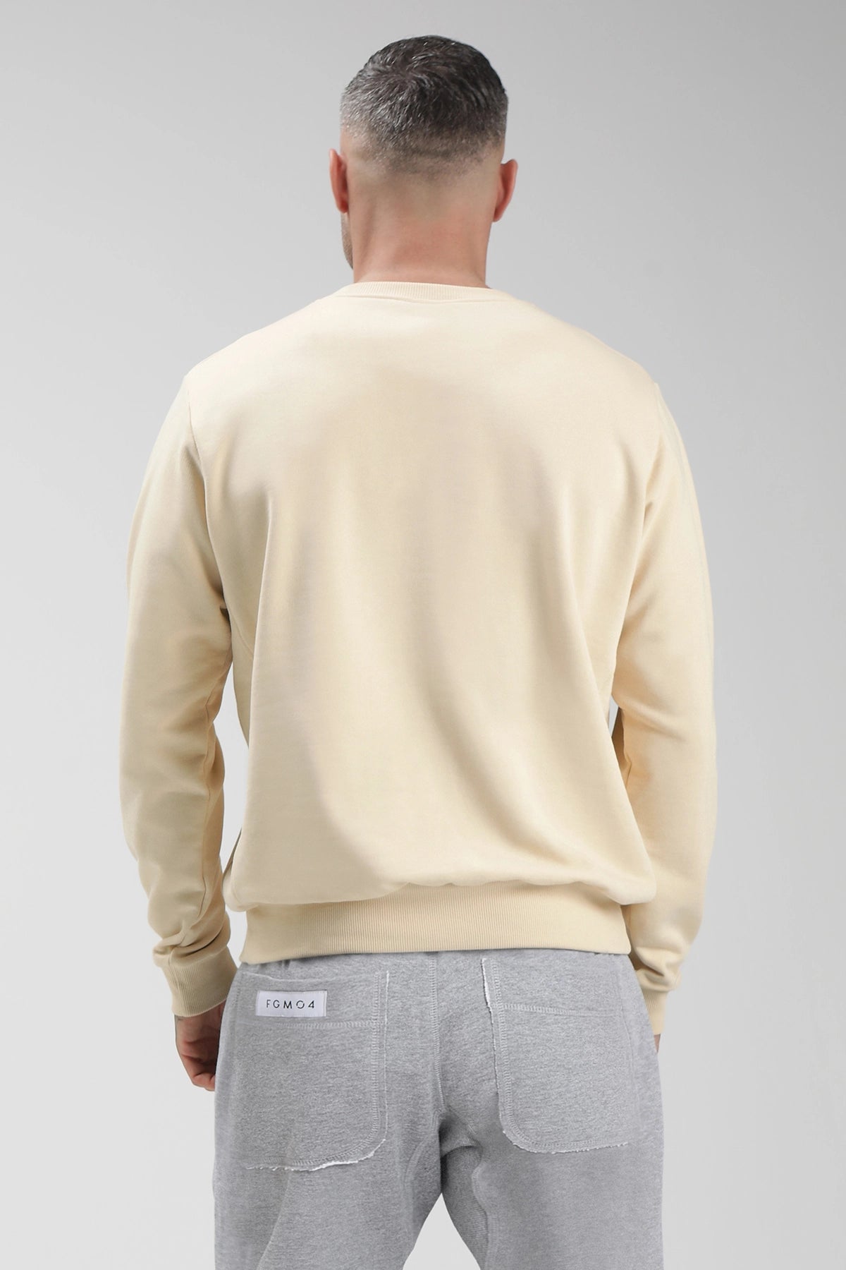 tuta sportiva in cotone oversize Felpa Over Ikonic SS24 Burro Uomo - FGM04 - Linea Ikonic Uomo - fgm04