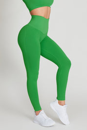 Leggings Push Up CALIPSO Green Meadow Ribbed