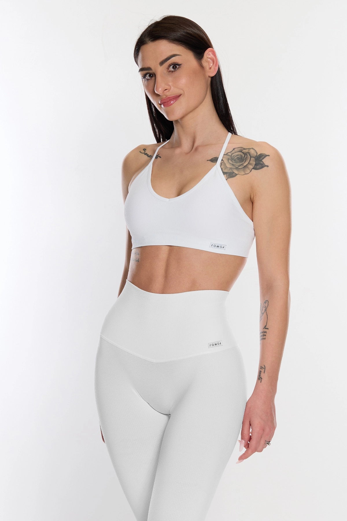 Top CALIPSO Ring Bianco Costine - FGM04 - Maglie e Top - fgm04