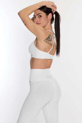 Top CALIPSO Ring Bianco Costine - FGM04 - Maglie e Top - fgm04