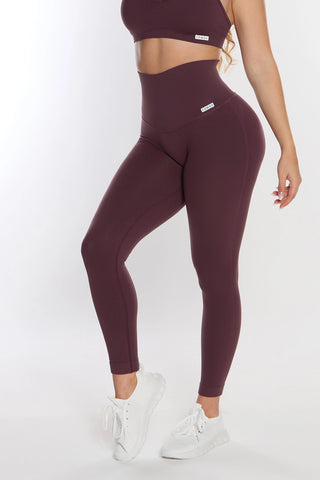 Leggings Push Up CALIPSO Melanzana Costine - FGM04 - LEGGINGS ANTICELLULITE - fgm04