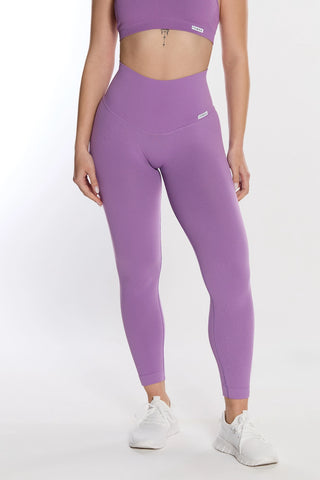 Leggings Push Up CALIPSO Violetto Costine - FGM04 - LEGGINGS ANTICELLULITE - fgm04