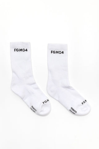 Calze Calzettoni sportivi cotone poliammide elastane elasticizzati FGM04 Bianco FGM04 - FGM04 - Linea Ikonic - fgm04