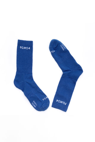 Calze Calzettoni sportivi cotone poliammide elastane elasticizzati FGM04 Blu Adriatico FGM04 - FGM04 - Linea Ikonic - fgm04