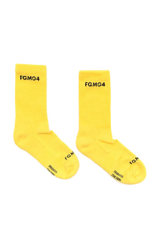 Calze Calzettoni sportivi cotone poliammide elastane elasticizzati FGM04 Giallo Limone FGM04 - FGM04 - Linea Ikonic - fgm04