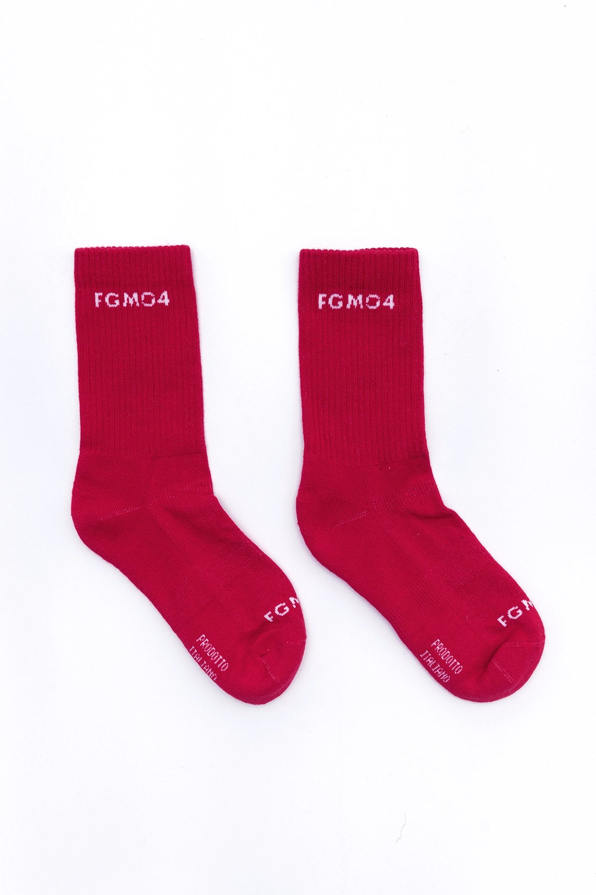 Calze Calzettoni sportivi cotone poliammide elastane elasticizzati FGM04 Rosso Rubino FGM04 - FGM04 - Linea Ikonic - fgm04