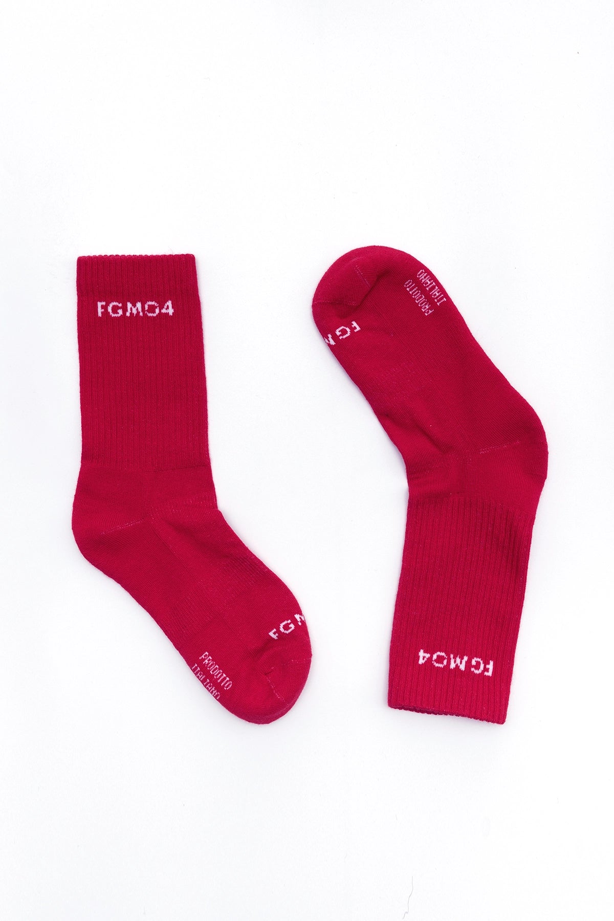 Calze Calzettoni sportivi cotone poliammide elastane elasticizzati FGM04 Rosso Rubino FGM04 - FGM04 - Linea Ikonic - fgm04