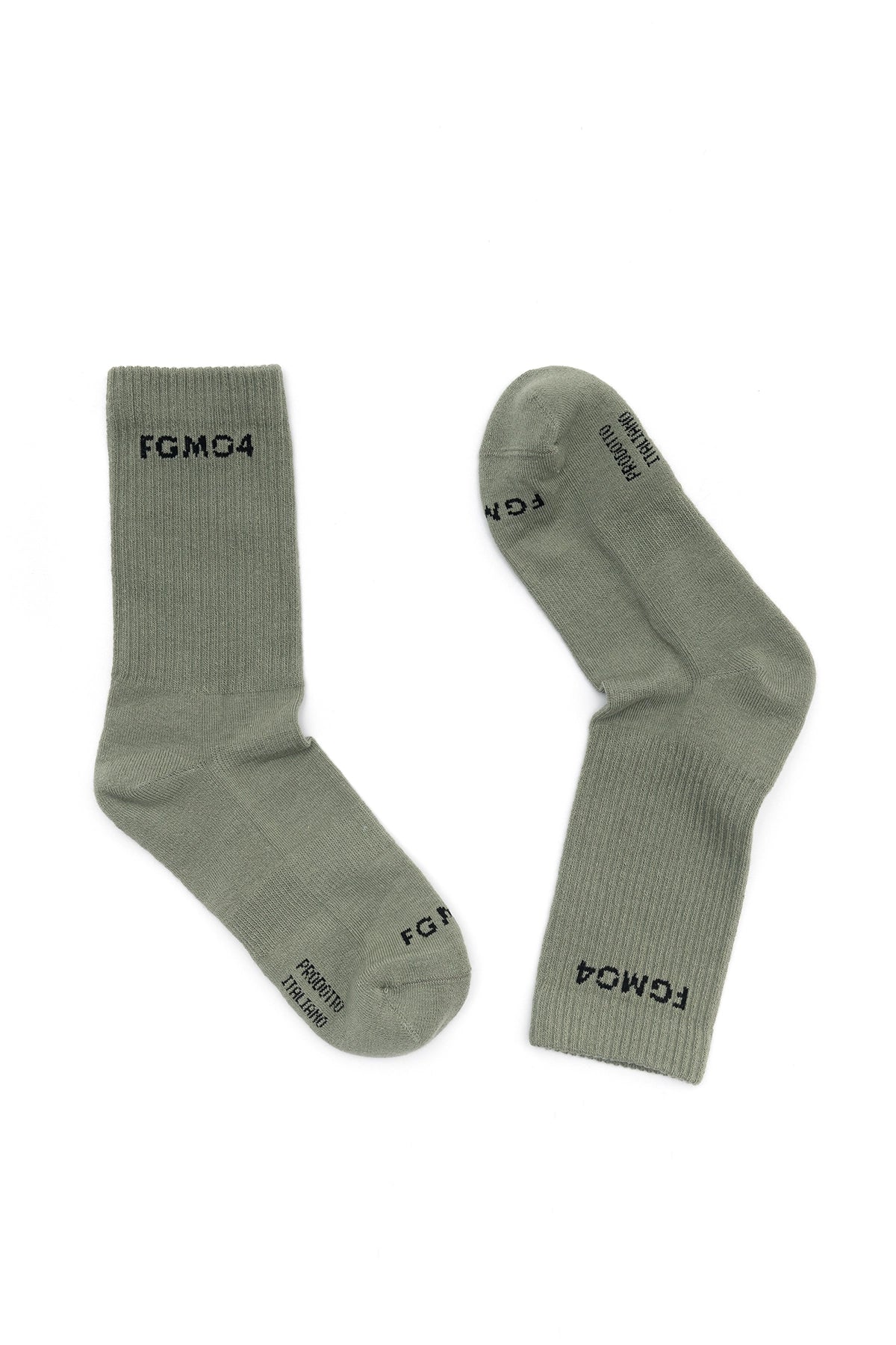 Calze Calzettoni sportivi cotone poliammide elastane elasticizzati FGM04 Verde Kaki FGM04 - FGM04 - Linea Ikonic - fgm04