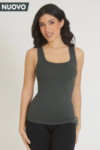 Fgm04 Coal Green Wide Shore Tank Top