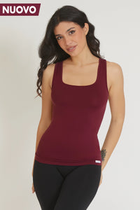 Fgm04 Merlot Wide Shoulder Tank Top