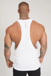 White Stringer Tank Top