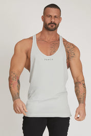 Mercury Grey Stringer Tank Top