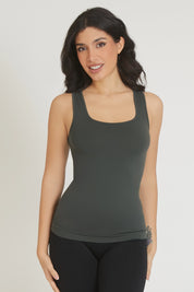 Fgm04 Coal Green Wide Shore Tank Top