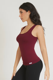 Fgm04 Merlot Wide Shoulder Tank Top