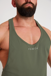 Canotta Stringer Verde Militare - FGM04