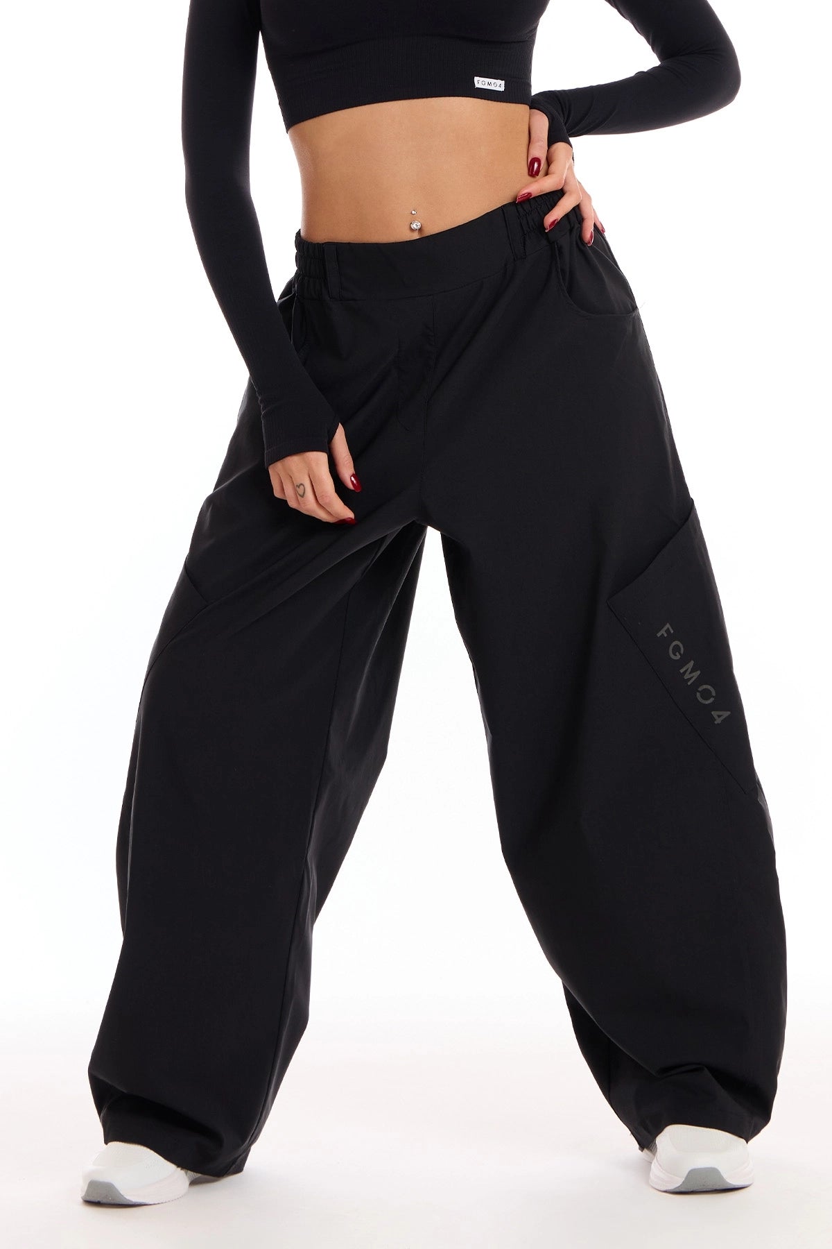 Pantalone Cargo Balloon Summer Nero