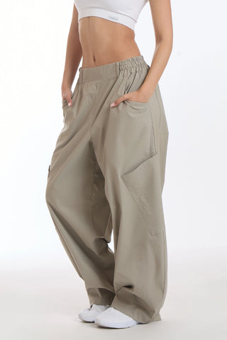 Pantalone Cargo Balloon Summer Grigio Fango