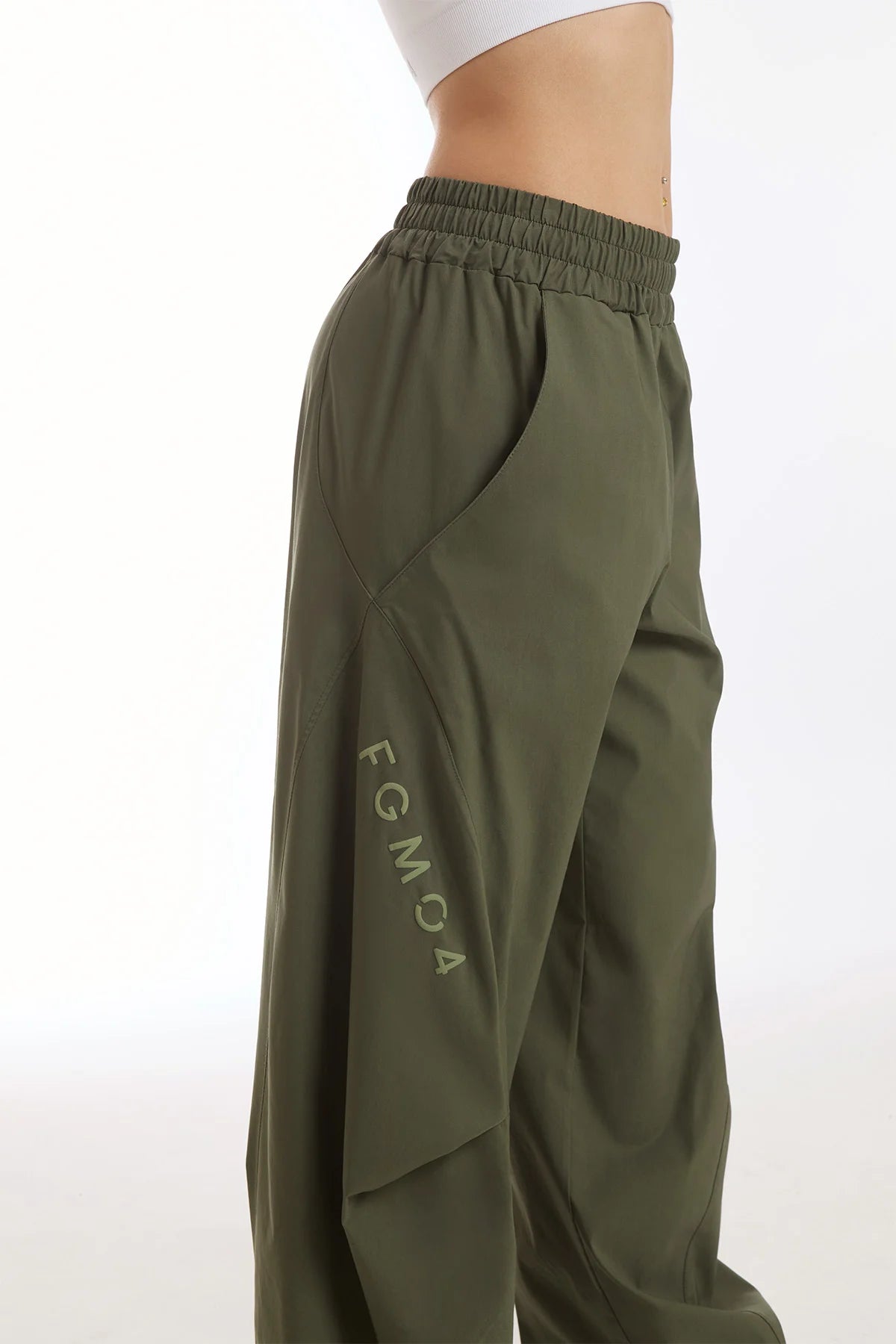 Pantalone Baggy Origami Verde Militare - FGM04 - Linea Ikonic - fgm04