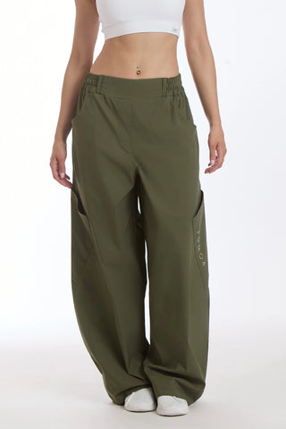 Pantalone Cargo Balloon Summer Verde Militare