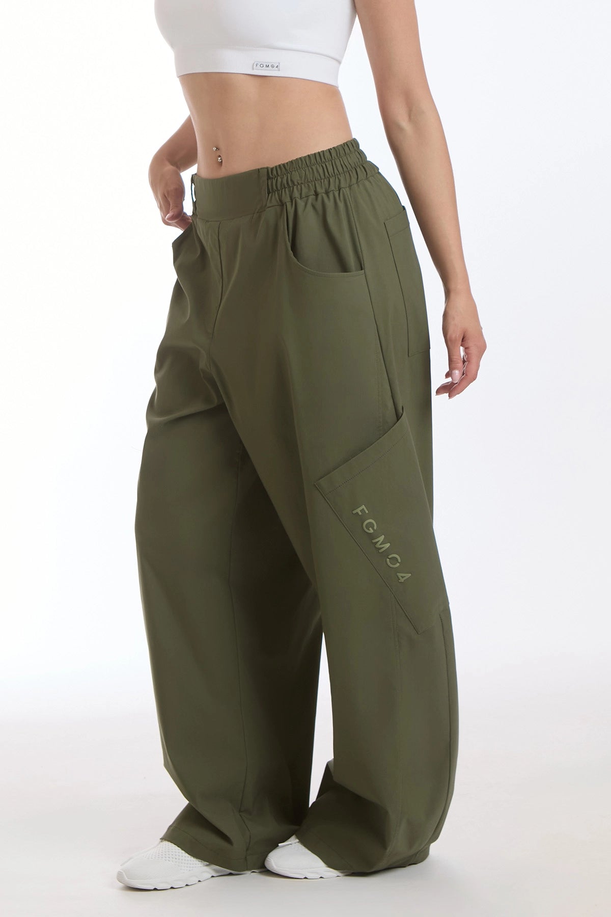 Pantalone Cargo Balloon Summer Verde Militare
