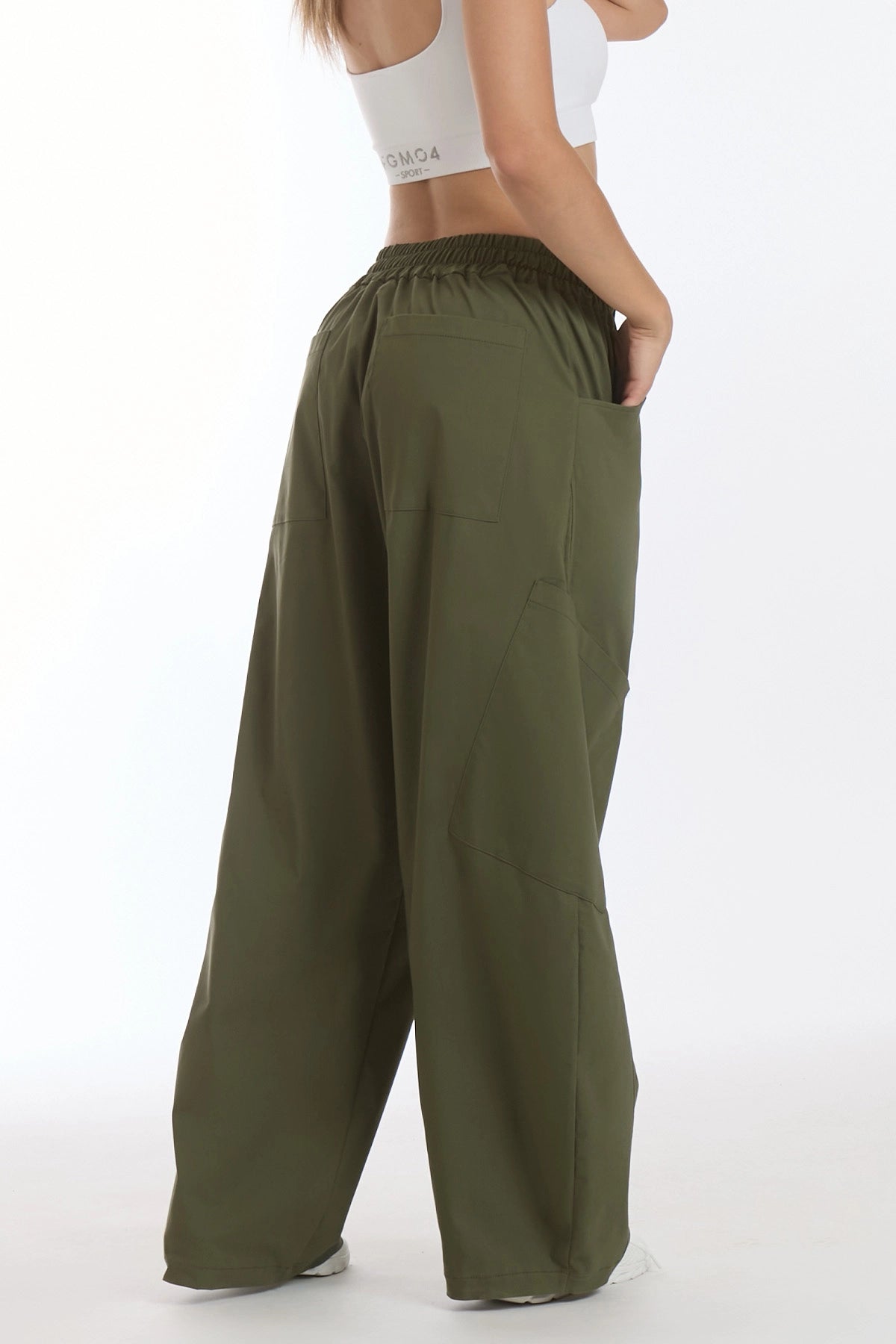 Pantalone Cargo Balloon Summer Verde Militare