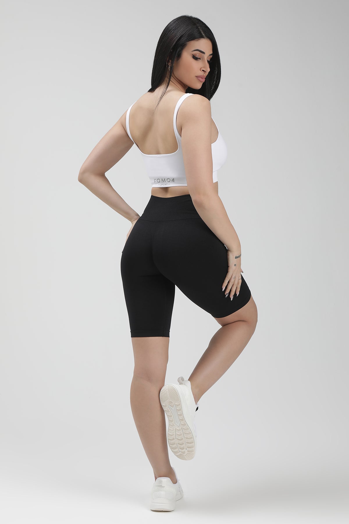 Ciclisti sportivi con tecnologia FIR soft push up senza arricciatura Confidence CryoFir Nero - FGM04 - LEGGINGS ANTICELLULITE - fgm04