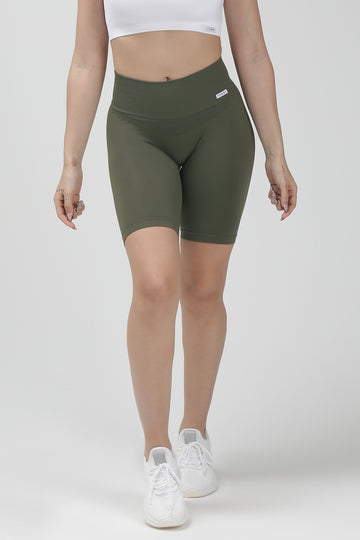 Ciclisti sportivi con tecnologia FIR soft push up senza arricciatura Confidence CryoFir Verde Militare - FGM04 - LEGGINGS ANTICELLULITE - fgm04