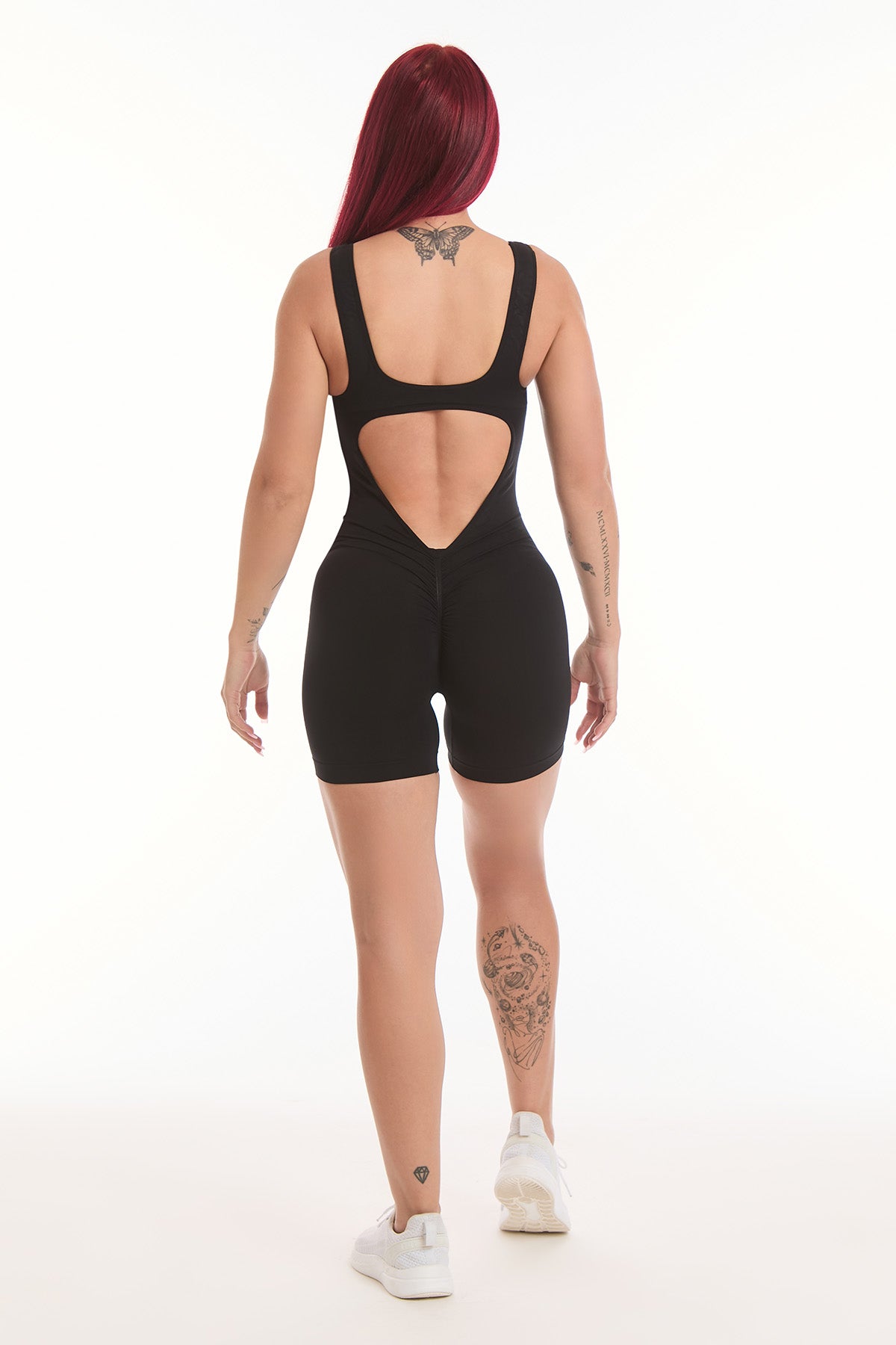 Jumpsuit Corta Clio Spalla Larga Nero - FGM04 - ABBIGLIAMENTO - fgm04