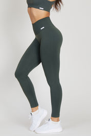 Nikita Basic Leggings mit hoher Taille, Kohlegrün