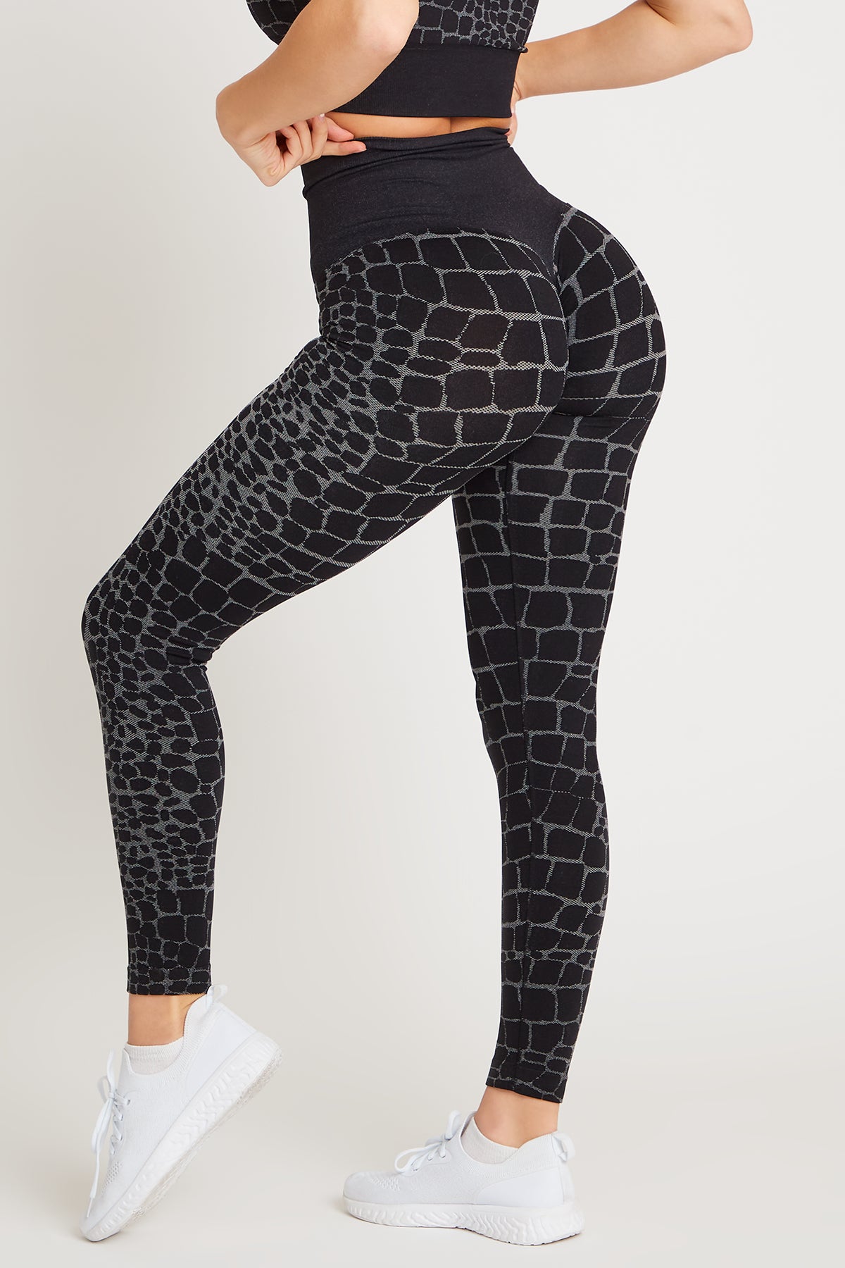 Leggings All-Up Cocco Nero - FGM04