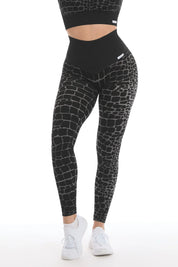 Leggings Push Up All - Up Cocco Nero - FGM04 - LEGGINGS ANTICELLULITE - fgm04