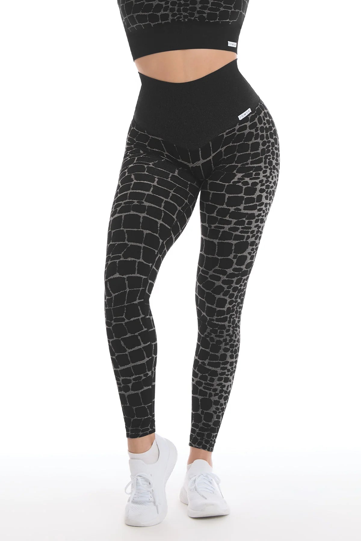 Leggings Push Up All - Up Cocco Nero - FGM04 - LEGGINGS ANTICELLULITE - fgm04