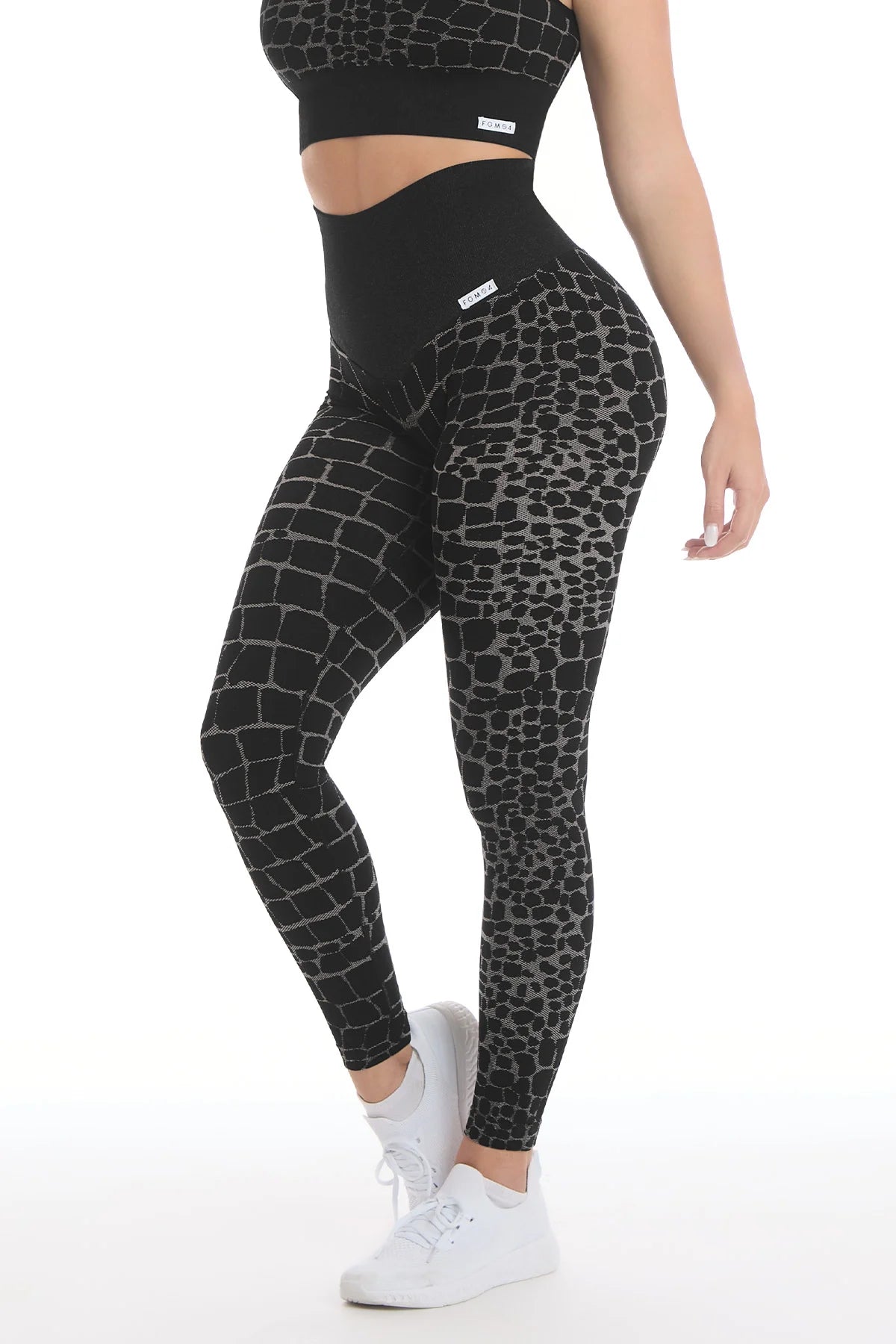 Leggings Push Up All - Up Cocco Nero - FGM04 - LEGGINGS ANTICELLULITE - fgm04