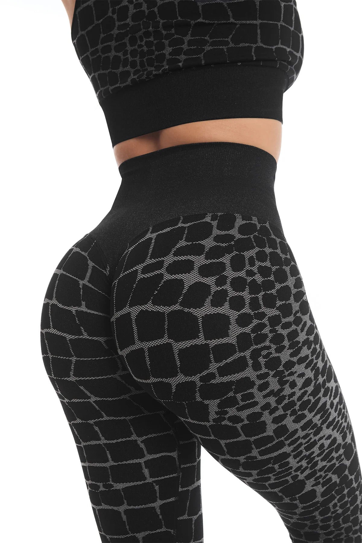 Leggings Push Up All - Up Cocco Nero - FGM04 - LEGGINGS ANTICELLULITE - fgm04