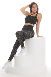 Leggings Push Up All - Up Cocco Nero - FGM04 - LEGGINGS ANTICELLULITE - fgm04