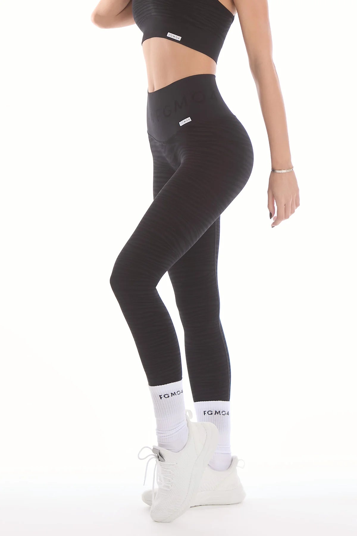 Leggings Push Up Jungle Tigre 2.0 Nero - FGM04 - LEGGINGS ANTICELLULITE - fgm04