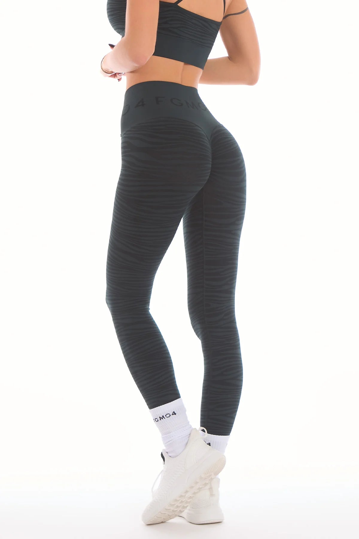 Leggings Push Up Jungle Tigre 2.0 Verde Forrest