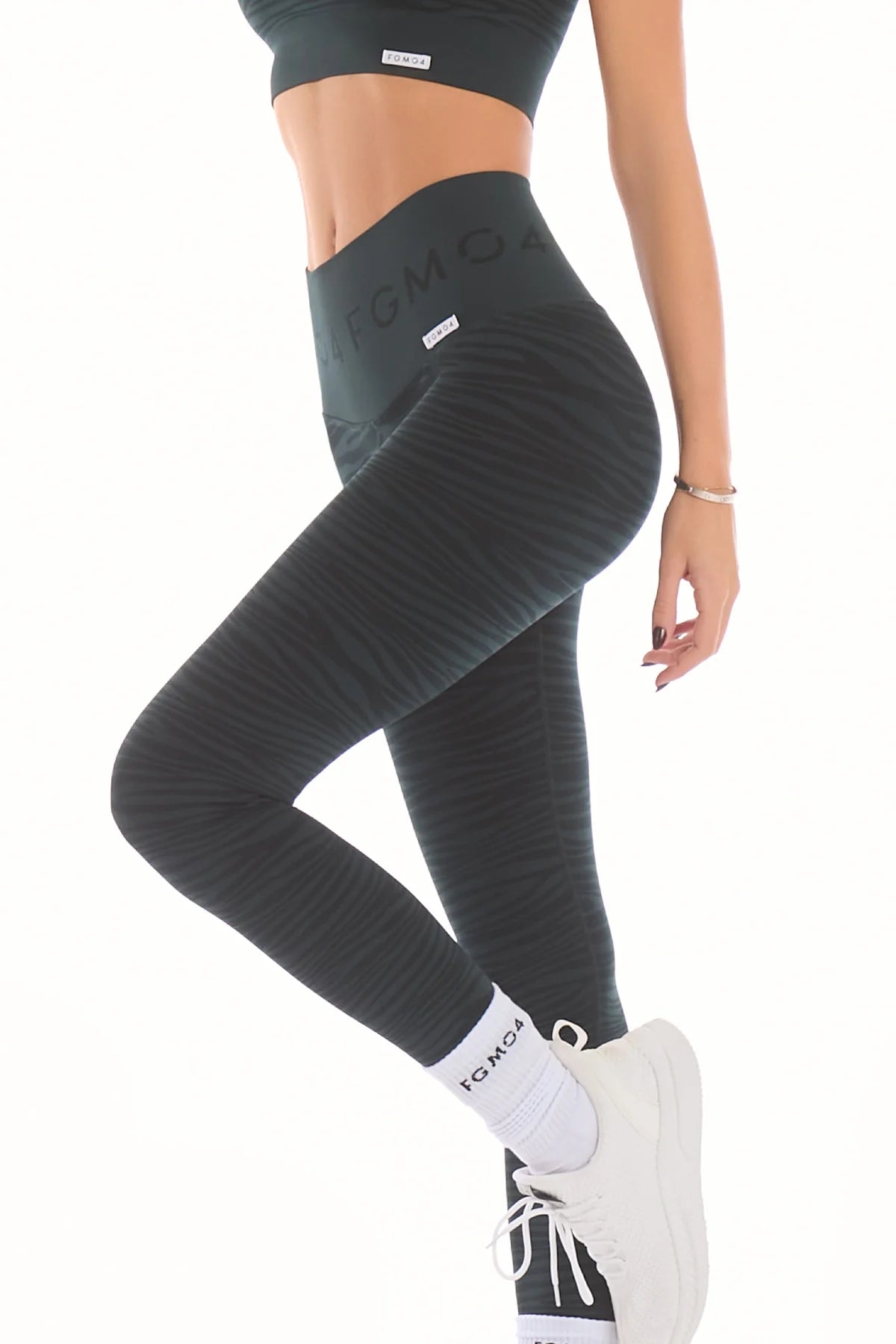 Leggings Push Up Jungle Tigre 2.0 Verde Forrest