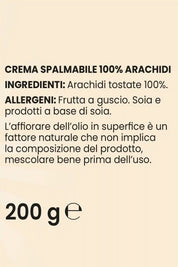 Crema 100% Arachidi Liscia - 200 g - FGM04 - OFFERTE SPECIALI - fgm04