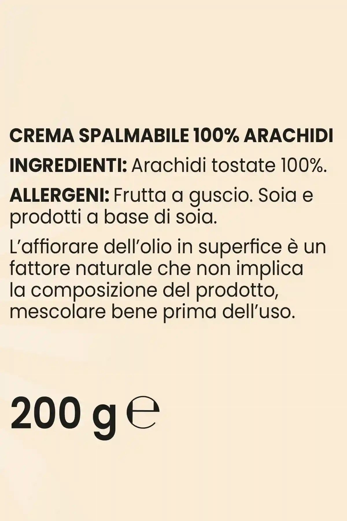 Crema 100% Arachidi Liscia - 200 g - FGM04 - OFFERTE SPECIALI - fgm04
