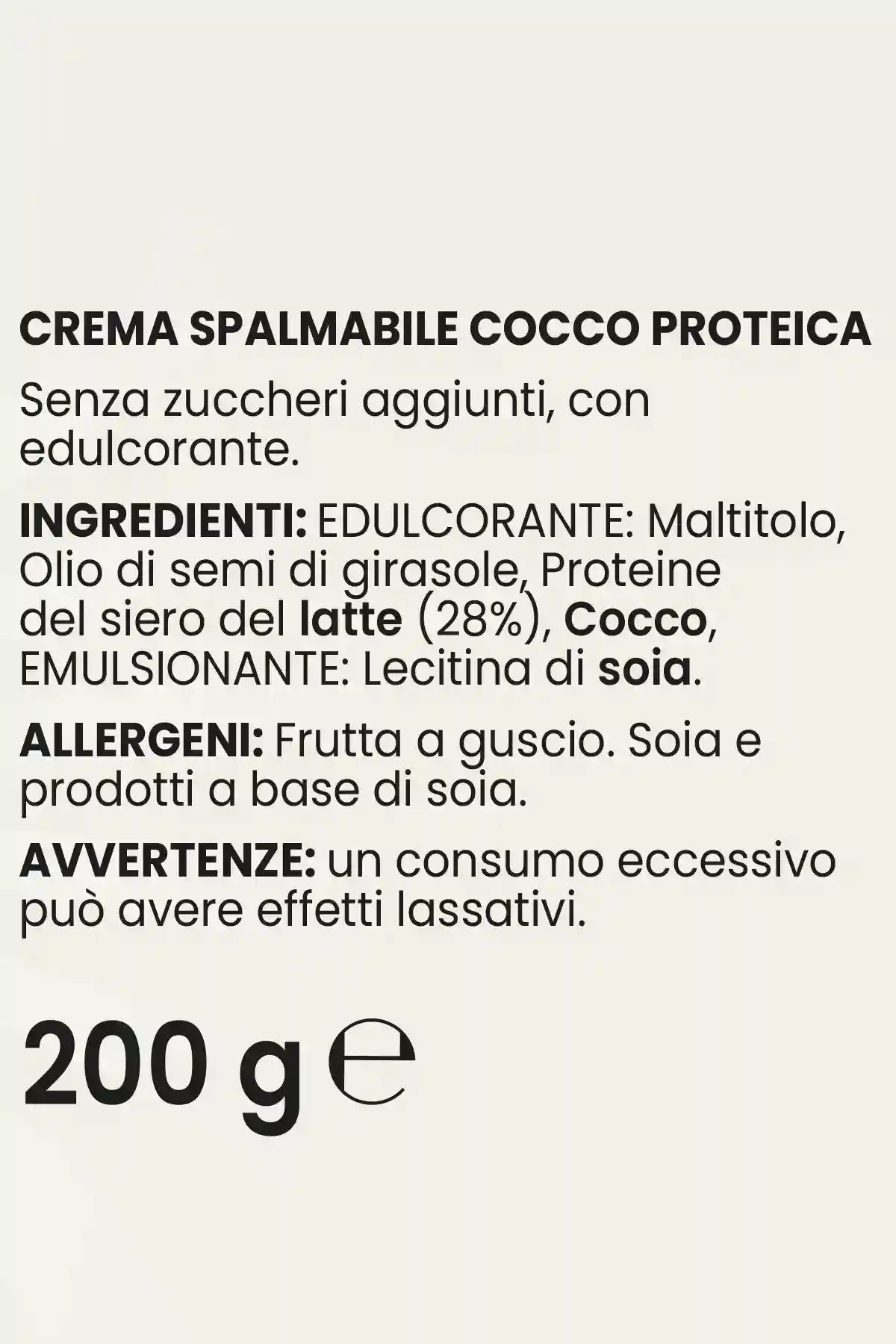 Crema Proteica Cocco - 200 g - FGM04 - OFFERTE SPECIALI - fgm04