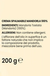 Crema 100% Mandorle - 200 g - FGM04 - OFFERTE SPECIALI - fgm04