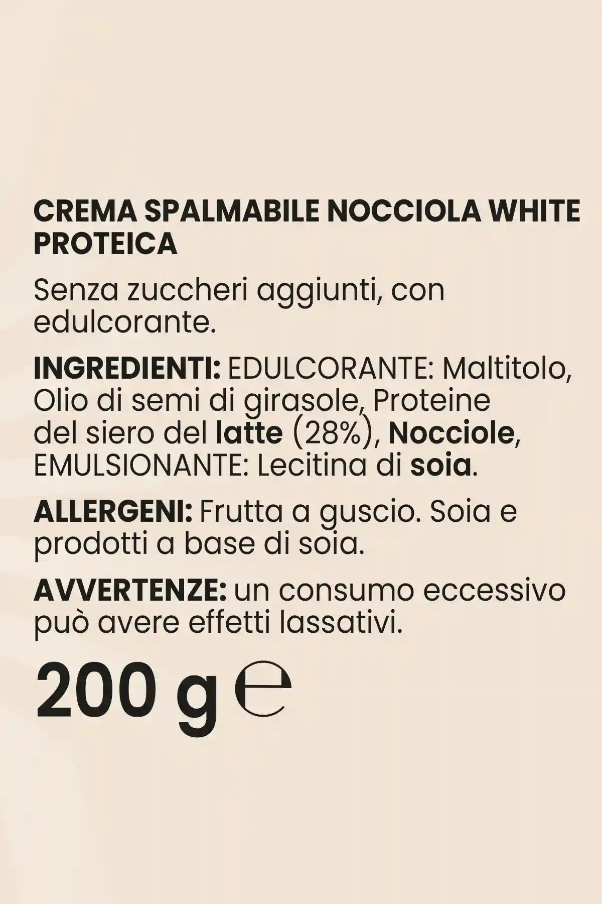 Crema Proteica Nocciola White - 200 g - FGM04 - OFFERTE SPECIALI - fgm04