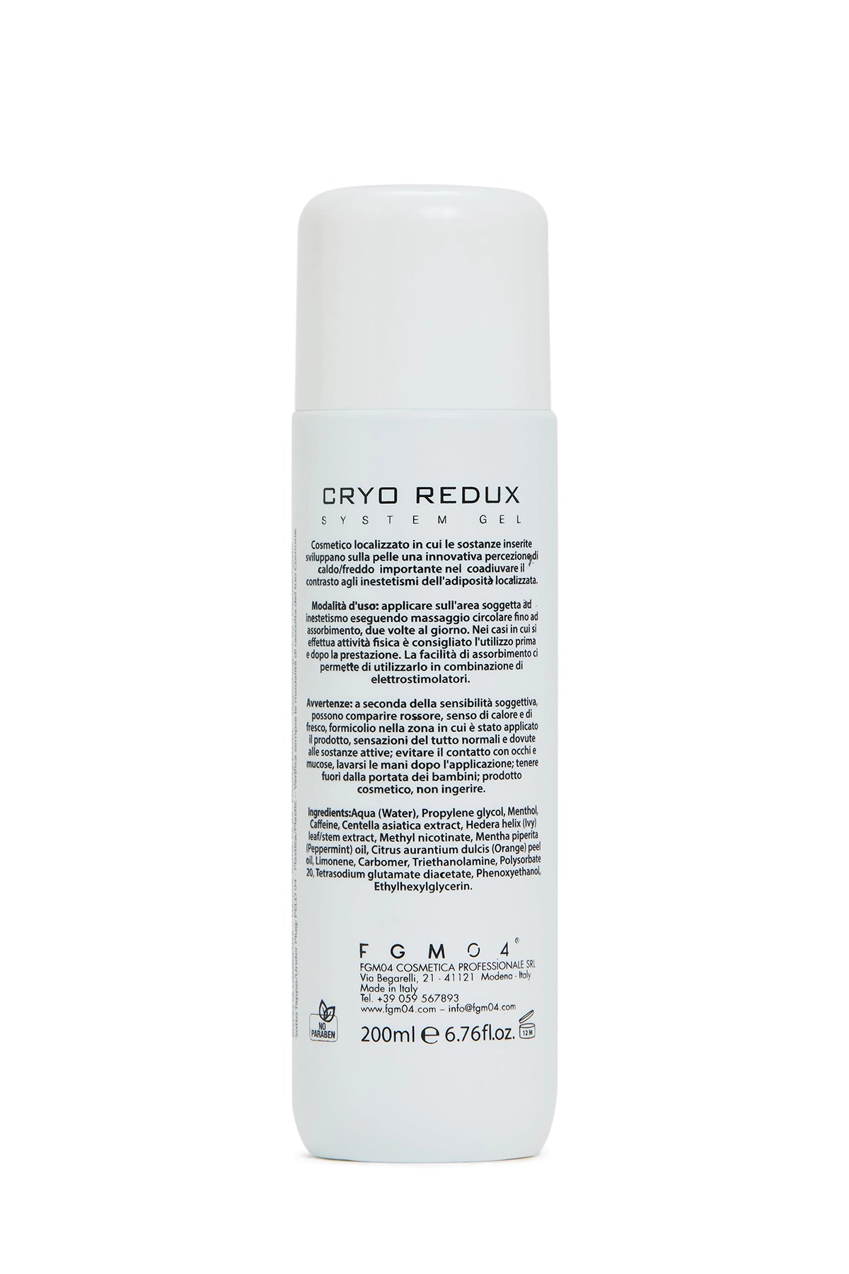 Cryo Redux System Gel Unisex 200 ml - FGM04 - CREME DRENANTI - fgm04