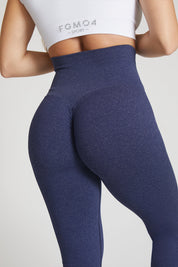 Push-Up-Leggings JEANS FLARED Mitternachtsblau