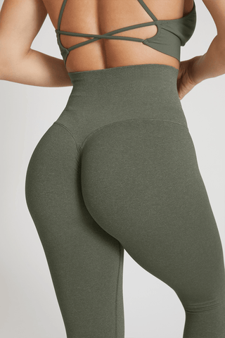 Leggings Push Up JEANS A ZAMPA Verde - FGM04 - LEGGINGS ANTICELLULITE - fgm04