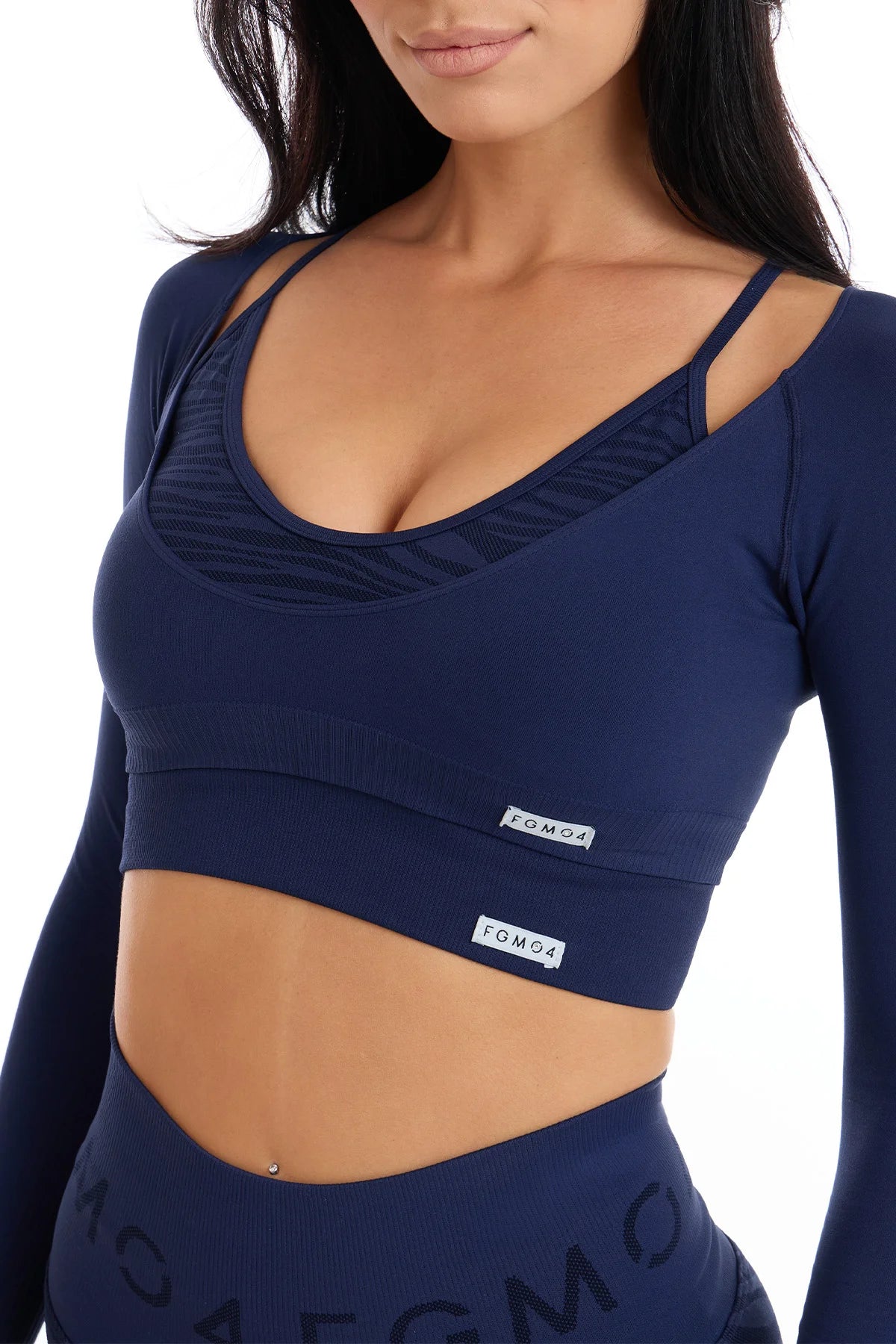 Diva Crop Top Nachtblau
