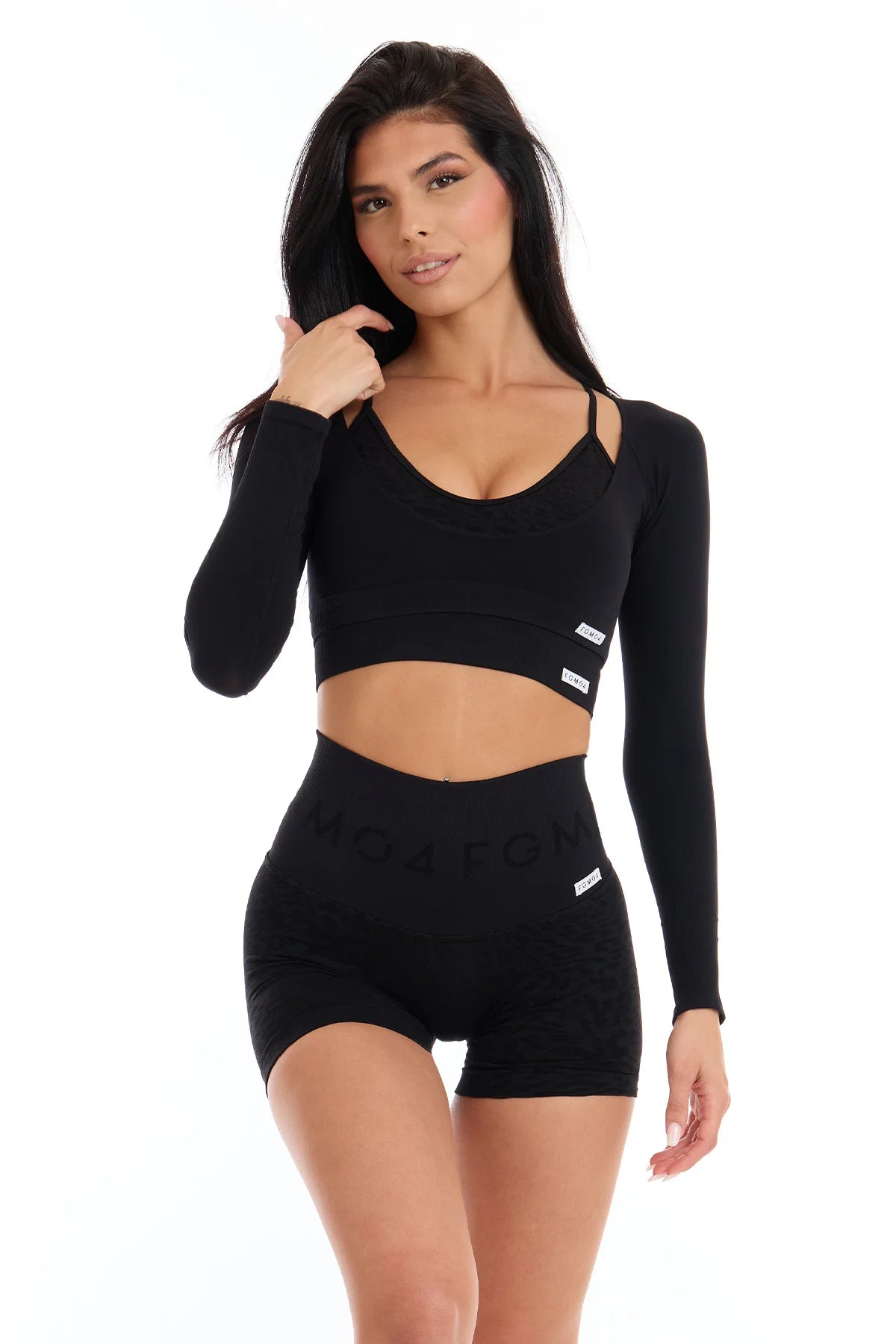 Diva Crop Top Schwarz