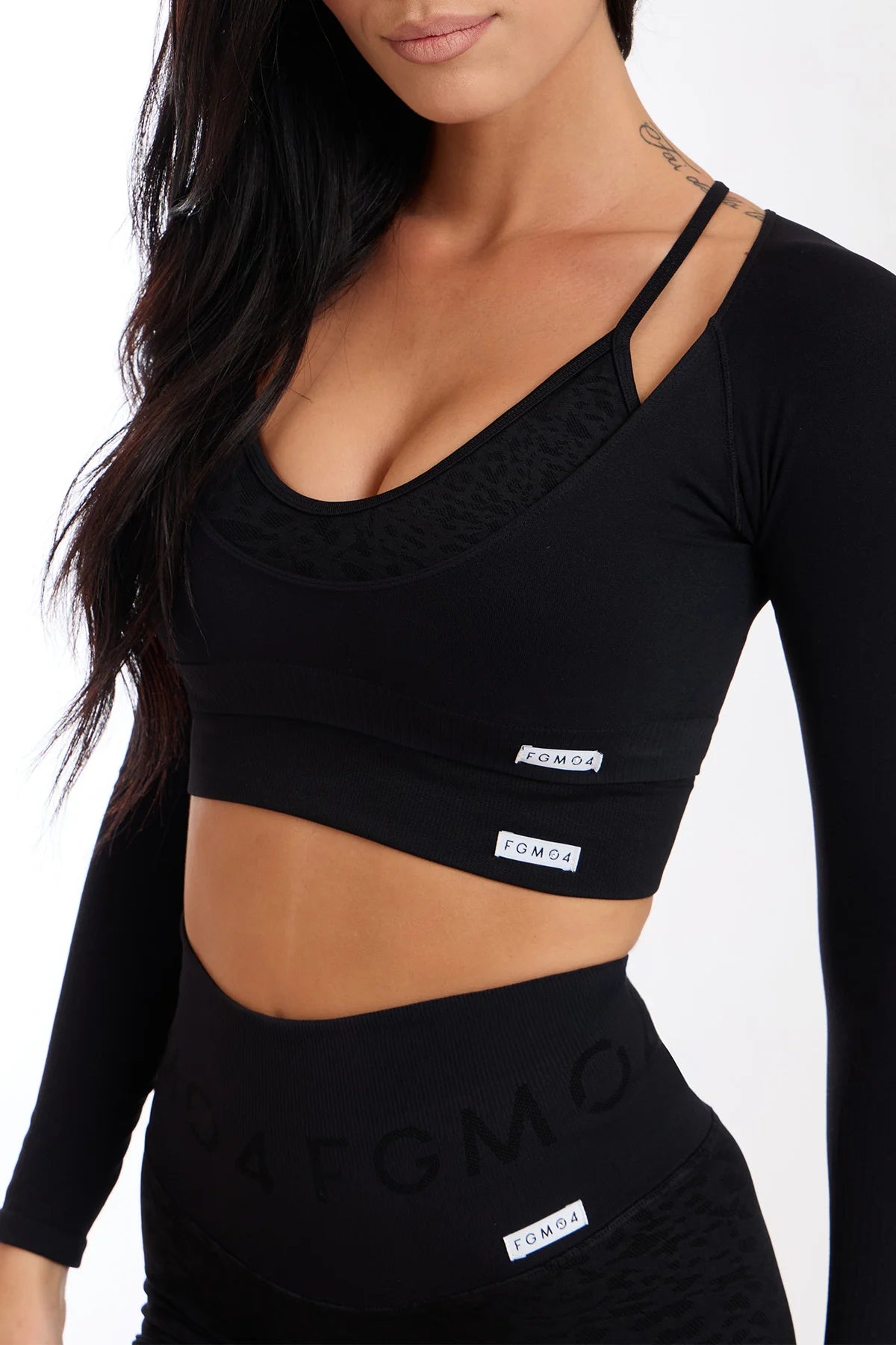 Diva Crop Top Schwarz