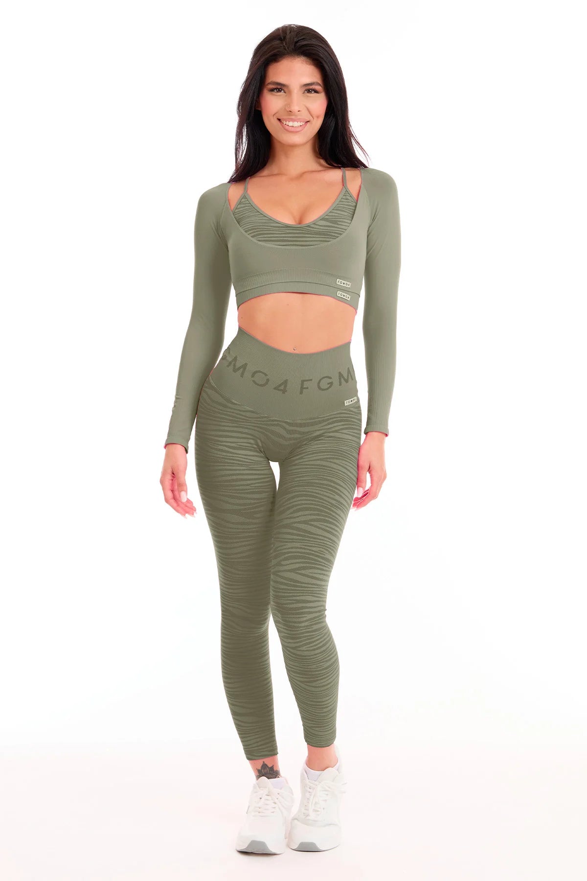 Diva Crop Top Salbeigrün